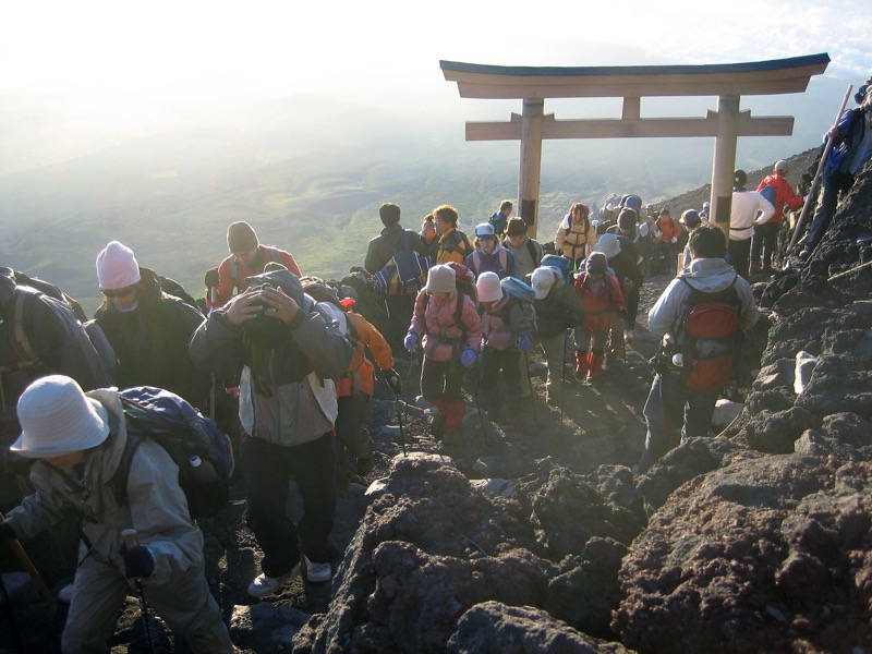 8月15日、富士山、山旅図鑑