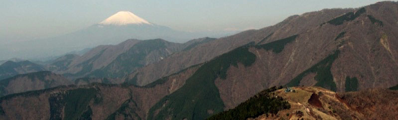 「塔ヶ岳」の富士山