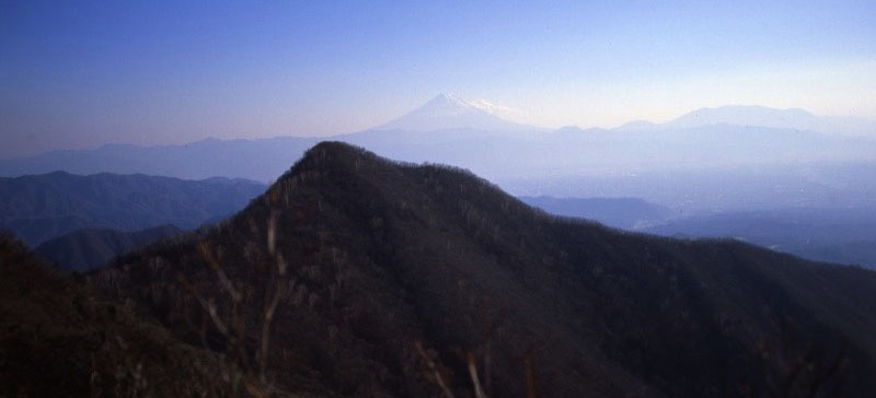 「茅ヶ岳」の富士山