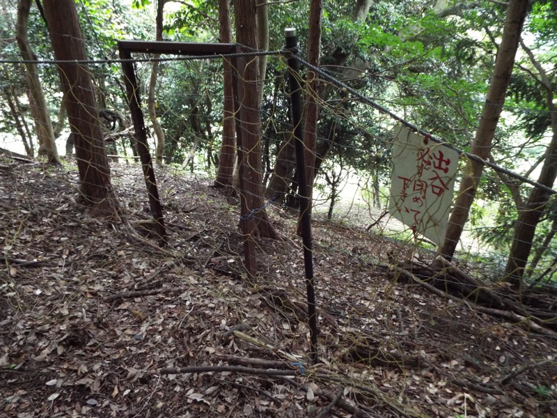 大野山登山、鹿柵