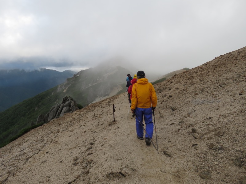 燕岳〜大天井岳〜常念乗越、登山