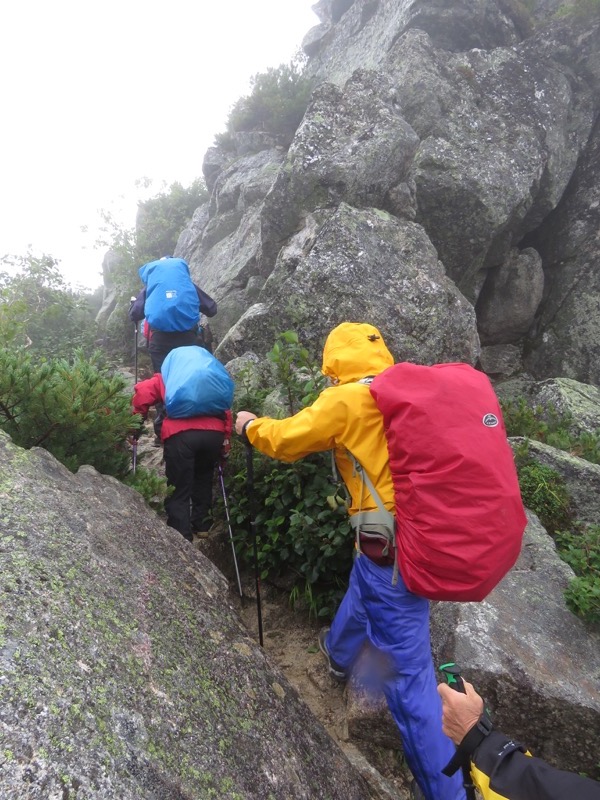 燕岳〜大天井岳〜常念乗越、登山