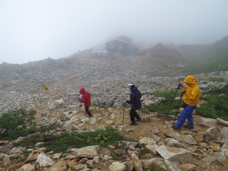 燕岳〜大天井岳〜常念乗越、登山