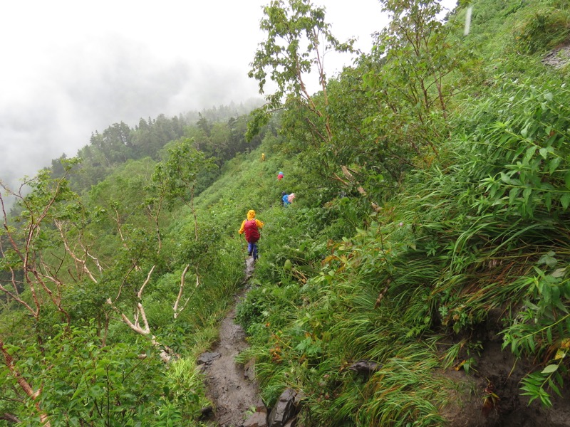 常念岳〜蝶ヶ岳、登山