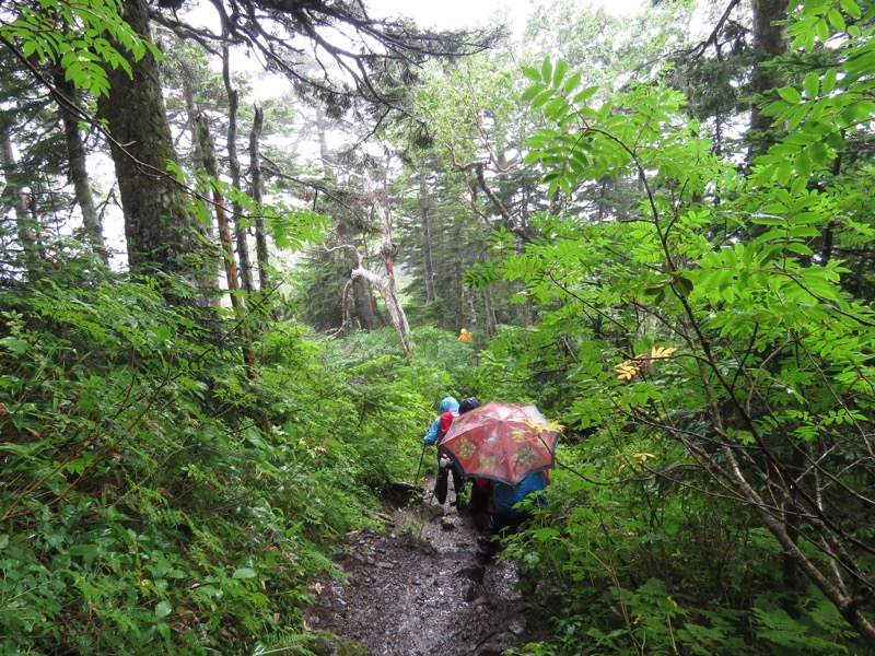 常念岳〜蝶ヶ岳、登山