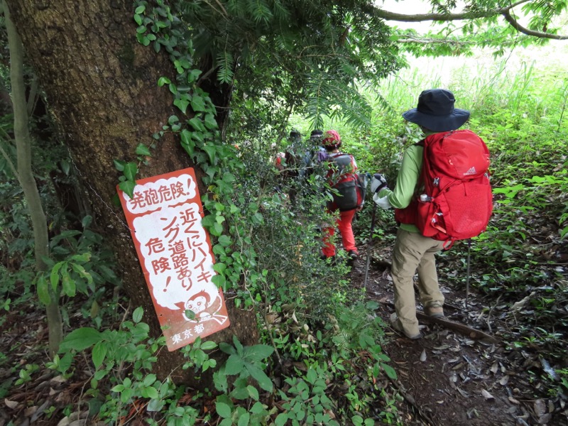 赤ぼっこ、長渕山ハイキングコース