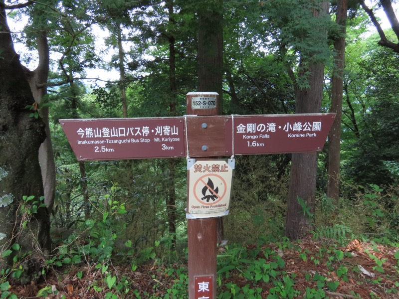 今熊山、金剛の滝、黒茶屋、戸倉城山