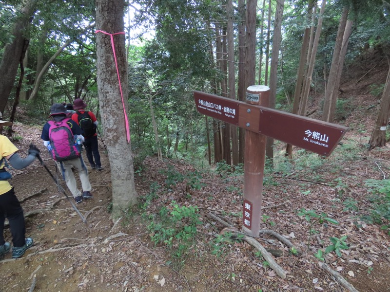 今熊山、金剛の滝、黒茶屋、戸倉城山