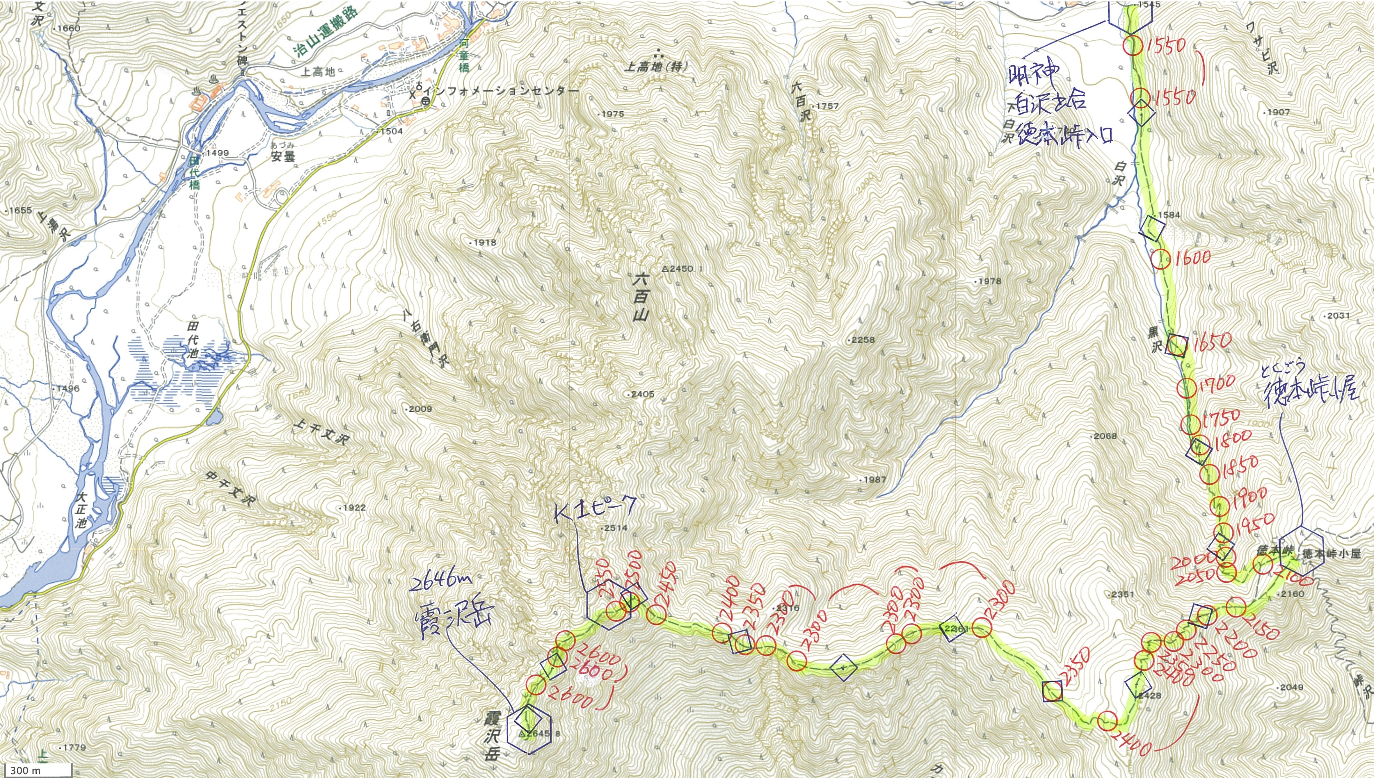 霞沢岳、徳本峠小屋