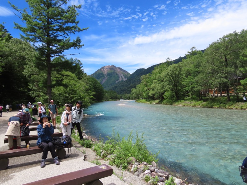 霞沢岳、上高地、明神