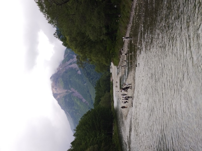 蝶ヶ岳、上高地右岸歩道