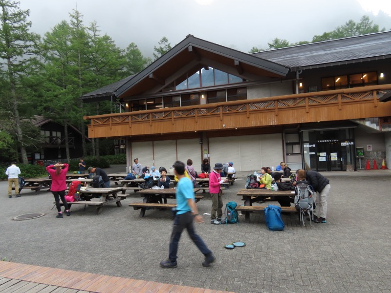 蝶ヶ岳、上高地右岸歩道