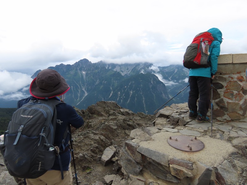 蝶ヶ岳、上高地右岸歩道