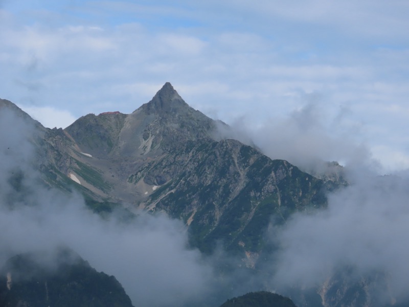 蝶ヶ岳、上高地右岸歩道