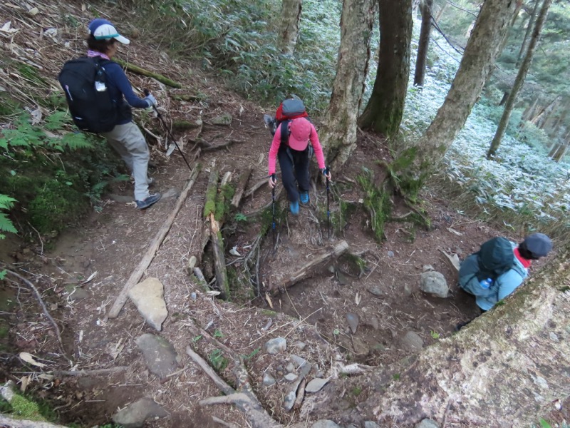 蝶ヶ岳、上高地右岸歩道