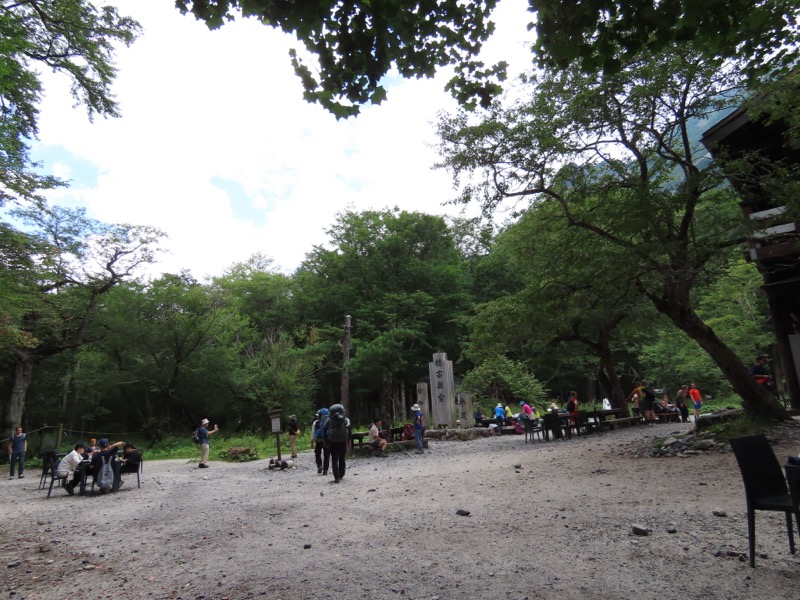 蝶ヶ岳、上高地右岸歩道