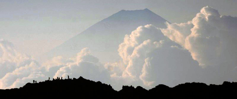「白根三山」の富士山