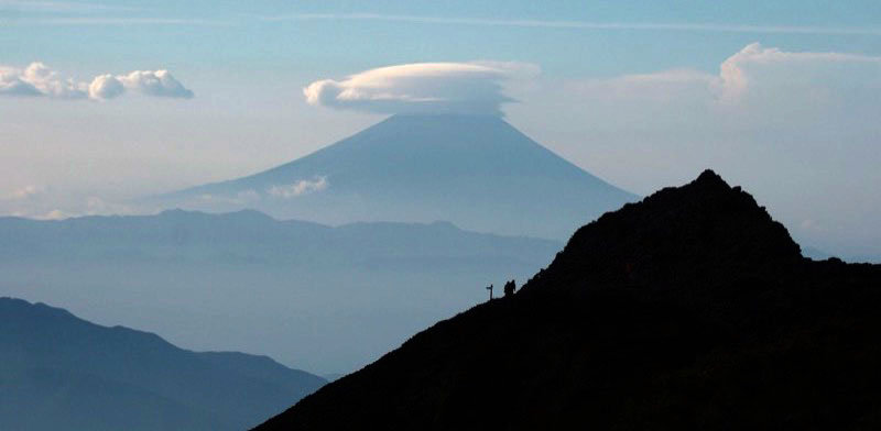 「赤岳」の富士山