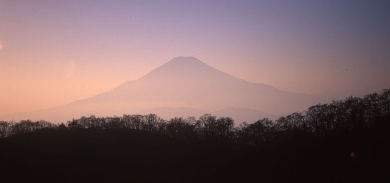 「丹沢表尾根」の富士山