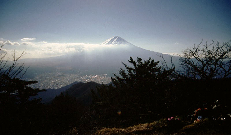 「三ッ峠山」の富士山