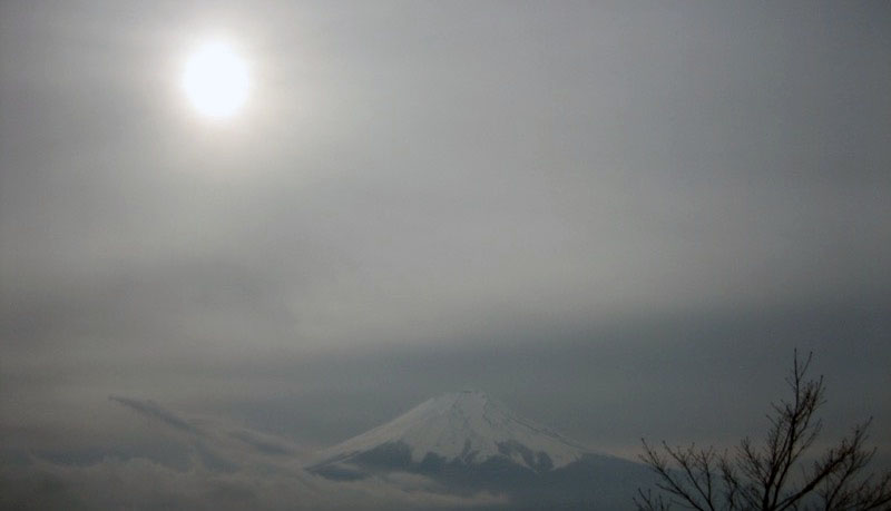 「杓子山」の富士山